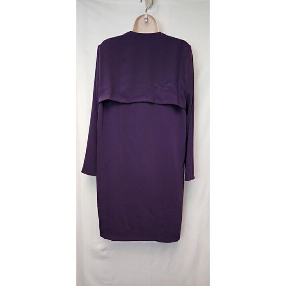 NINE WEST Womens Purple Ruffled Open Cardigan Jacket Size Small - Picture 4 of 8